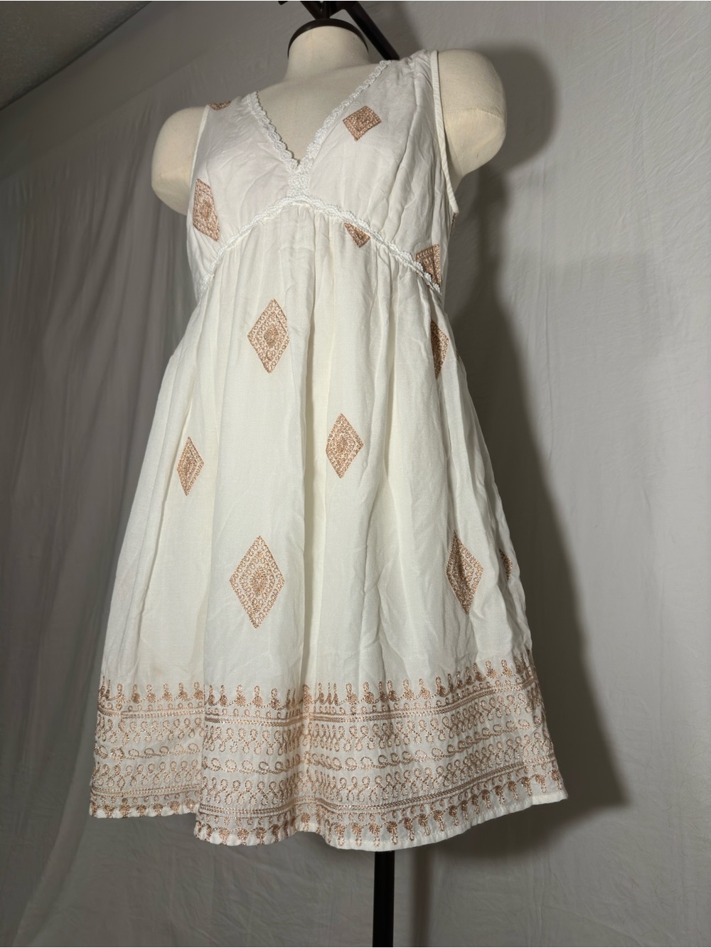 Chelsea & Violet Embroidered Babydoll Mini Dress